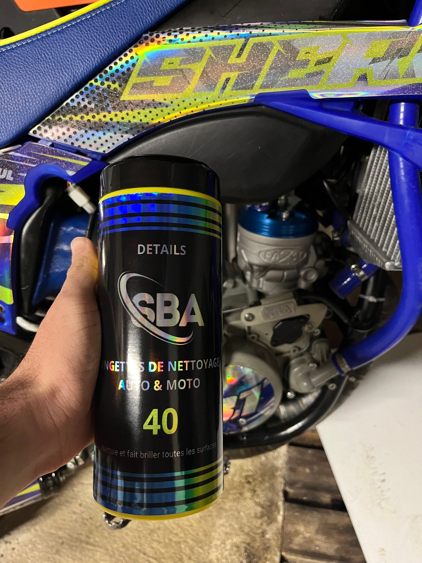 40 LINGETTES NETTOYANTES MOTO-AUTO SBA