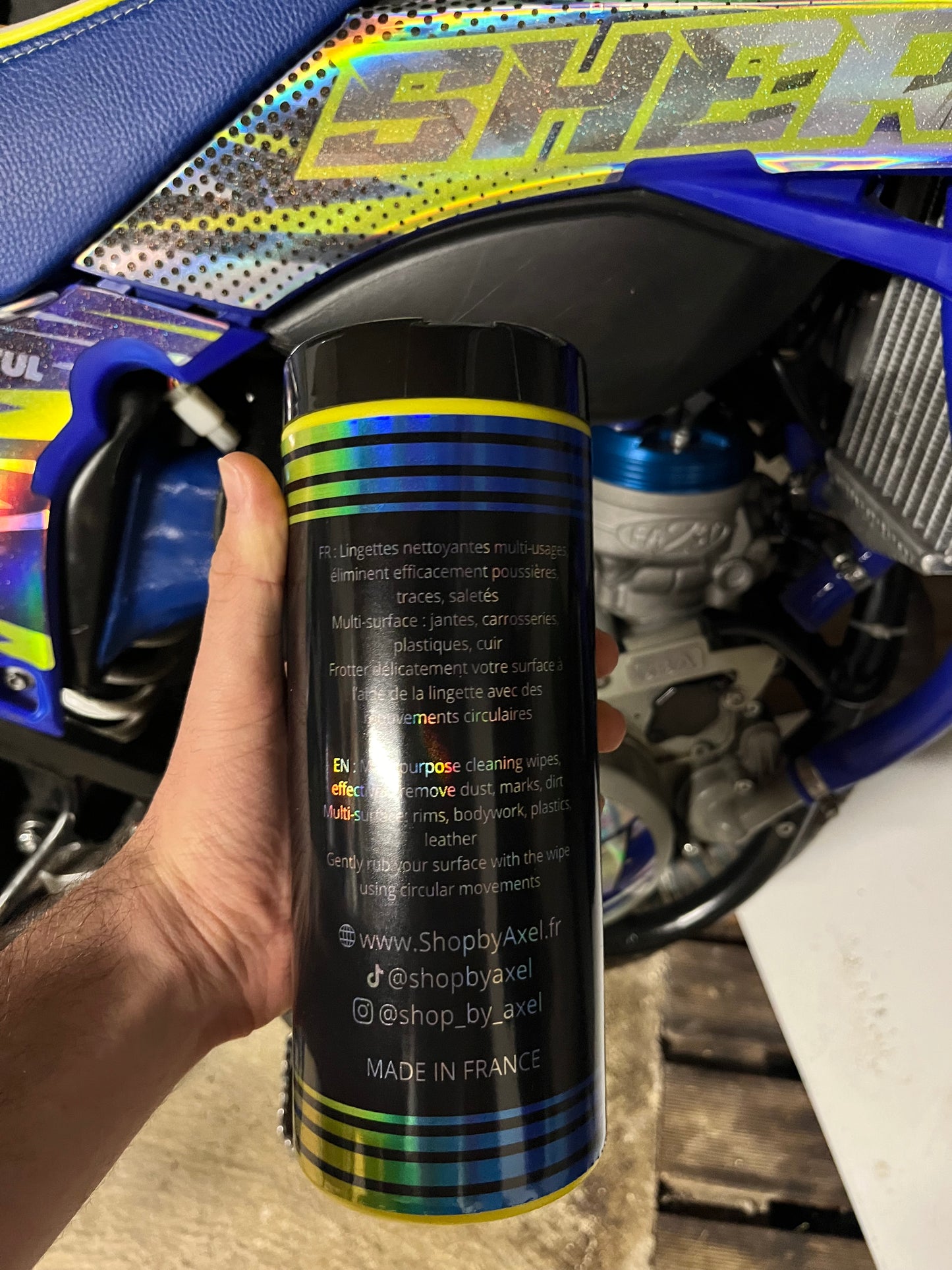 40 LINGETTES NETTOYANTES MOTO-AUTO SBA